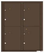 Florence 4C Mailboxes 4C10D-4P Antique Bronze