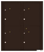 Florence 4C Mailboxes 4C10D-4P Dark Bronze