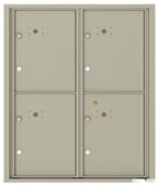 Florence 4C Mailboxes 4C10D-4P Postal Grey