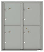 Florence 4C Mailboxes 4C10D-4P Silver Speck