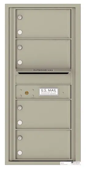 Florence Recessed 4C Horizontal Mailbox – 4 Tenant Doors – Front Loading – 10 Doors High – 206550 – Private Delivery Product Image