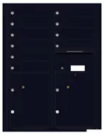 Florence 4C Mailboxes 4C11D-10 Black