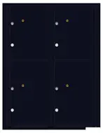 Florence 4C Mailboxes 4C11D-4P Black