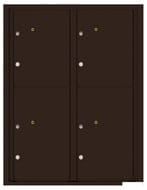 Florence 4C Mailboxes 4C11D-4P Dark Bronze