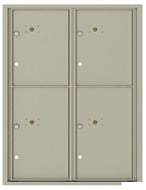 Florence 4C Mailboxes 4C11D-4P Postal Grey