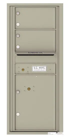 Florence Recessed 4C Horizontal Mailbox – 2 Tenant Doors, 1 Parcel Locker – Front Loading – 11 Doors High – USPS Access Product Image