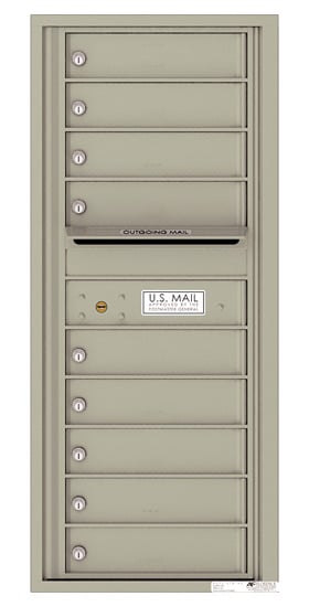 Florence Recessed 4C Horizontal Mailbox – 9 Tenant Doors – Front Loading – 11 Doors High – USPS Access Product Image