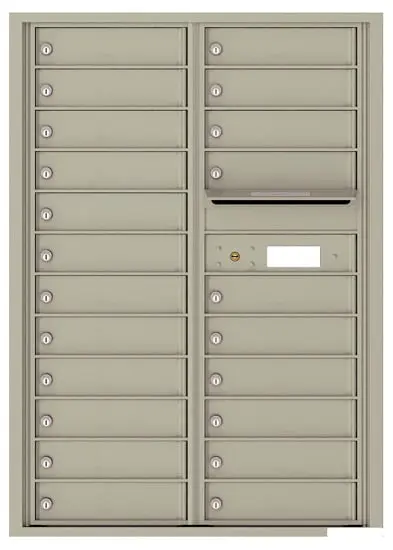 Florence Recessed 4C Horizontal Mailbox – 22 Tenant Doors – Front Loading – 12 Doors High – USPS Access Product Image