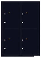 Florence 4C Mailboxes 4C12D-4P Black