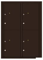 Florence 4C Mailboxes 4C12D-4P Dark Bronze