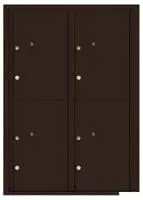 Florence 4C Mailboxes 4C12D-4P Dark Bronze