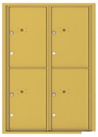 Florence 4C Mailboxes 4C12D-4P Gold Speck