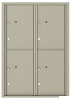 Florence 4C Mailboxes 4C12D-4P Postal Grey