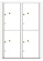 Florence 4C Mailboxes 4C12D-4P White