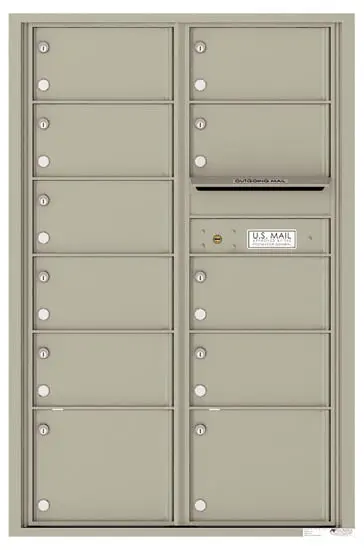 Florence Recessed 4C Horizontal Mailbox – 11 Tenant Doors – Front Loading – 13 Doors High – Double Column – USPS Access Product Image