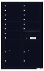 Florence 4C Mailboxes 4C14D-07 Black