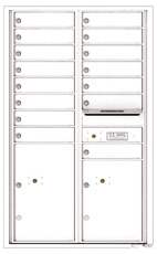 Florence 4C Mailboxes 4C14D-15 White