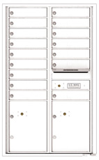 Florence 4C Mailboxes 4C14D-16 White