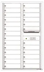 Florence 4C Mailboxes 4C14D-26 White