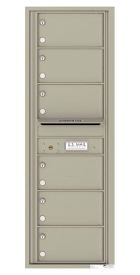 Florence Recessed 4C Horizontal Mailbox – 6 Tenant Doors – Front Loading – 14 Doors High – USPS Access Product Image