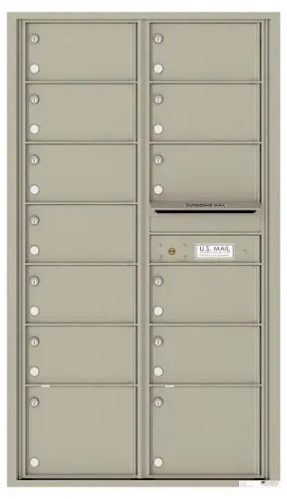 Florence Recessed 4C Horizontal Mailbox – 13 Tenant Doors – Front Loading – 15 Doors High – Double Column – USPS Access Product Image