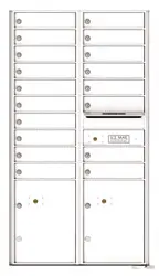 Florence 4C Mailboxes 4C15D-18 White