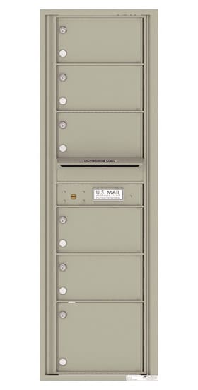 Florence Recessed 4C Horizontal Mailbox – 6 Tenant Doors – Front Loading – 15 Doors High – USPS Access Product Image