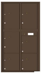 Florence 4C Mailboxes 4C16D-6P Antique Bronze