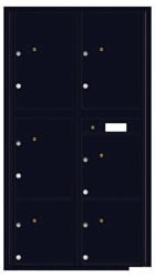 Florence 4C Mailboxes 4C16D-6P Black