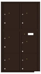 Florence 4C Mailboxes 4C16D-6P Dark Bronze