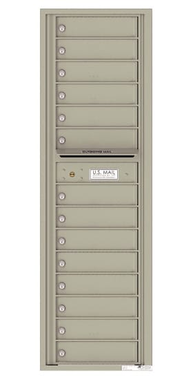 Florence Recessed 4C Horizontal Mailbox – 14 Tenant Doors – Front Loading – Max Height – USPS Access Product Image