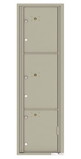 Florence Recessed 4C Horizontal Mailbox – 3 Parcel Lockers – Front Loading – Max Height – USPS Access Product Image