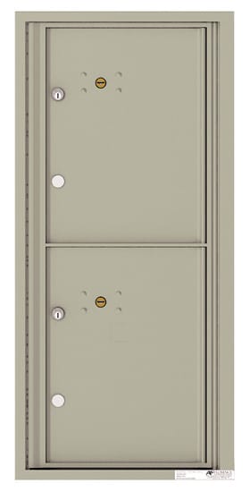 Florence Recessed 4C Horizontal Mailbox – 2 Parcel Lockers – Front Loading – ADA Compliant Max Height – USPS Access Product Image