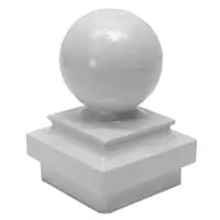 Gaines Mailboxes Post Finial White