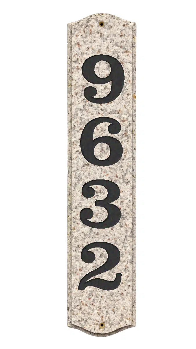 Qualarc Wexford Vertical Granite Address Plaque Product Image