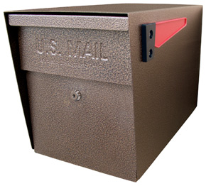 Mail Boss Post Mount Mailbox Bronze