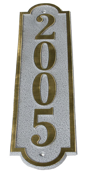 Majestic Solid Brass Alberta Address Plaques