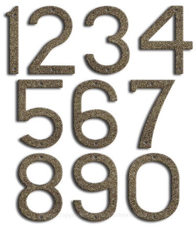 Large Natural Stone House Numbers Majestic 10