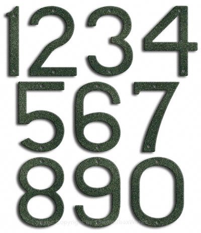 Large Patina House Numbers by Majestic 10 Inch Product Image