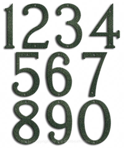 Medium Patina House Numbers by Majestic 8 Inch Product Image