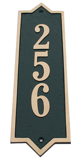 Majestic Solid Brass Vertical Address Plaques Product Image