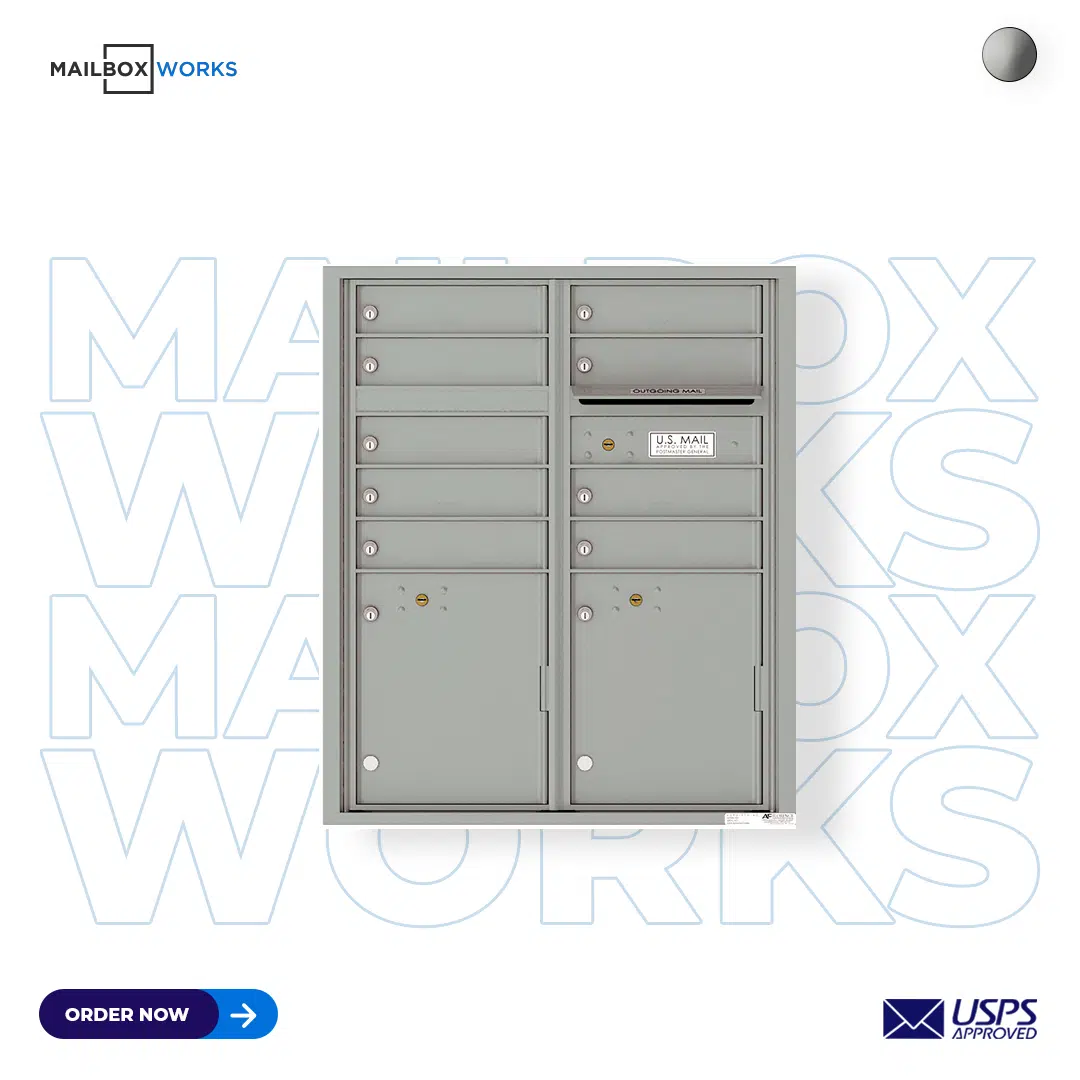 4C Recessed USPS Mailbox - 9 Door - 4CADD-09