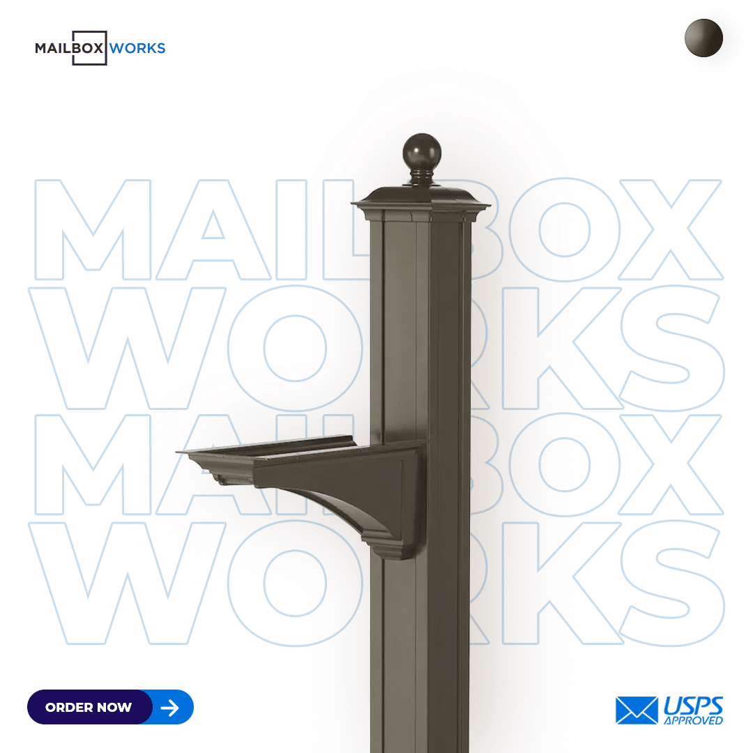 Whitehall Balmoral Monogram Mailbox Streetside Package Whitehall Balmoral Monogram Mailbox Streetside Package