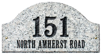 QualArc Ridgecrest Arch Address Plaque