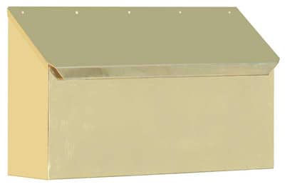 QualArc Provincial Horizontal Wall Mount Brass Mailbox Product Image