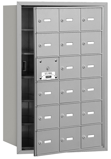 18 Door Front Loading 3618 Salsbury 4B+ Horizontal Mailboxes (17 Tenant Doors and 1 Master Door) Product Image