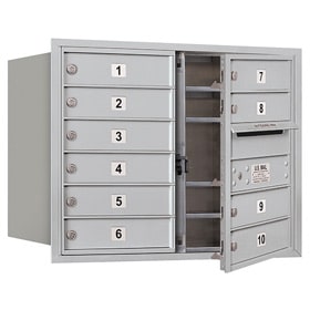 Salsbury 4C Mailboxes 3706D-10 Aluminum