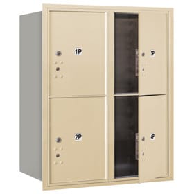 Salsbury 4C Mailboxes 3710D-4P Sandstone