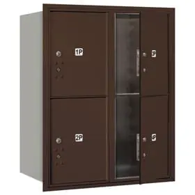 Salsbury 4C Mailboxes 3710D-4P Bronze