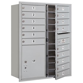 Salsbury 4C Mailboxes 3711D-15 Aluminum